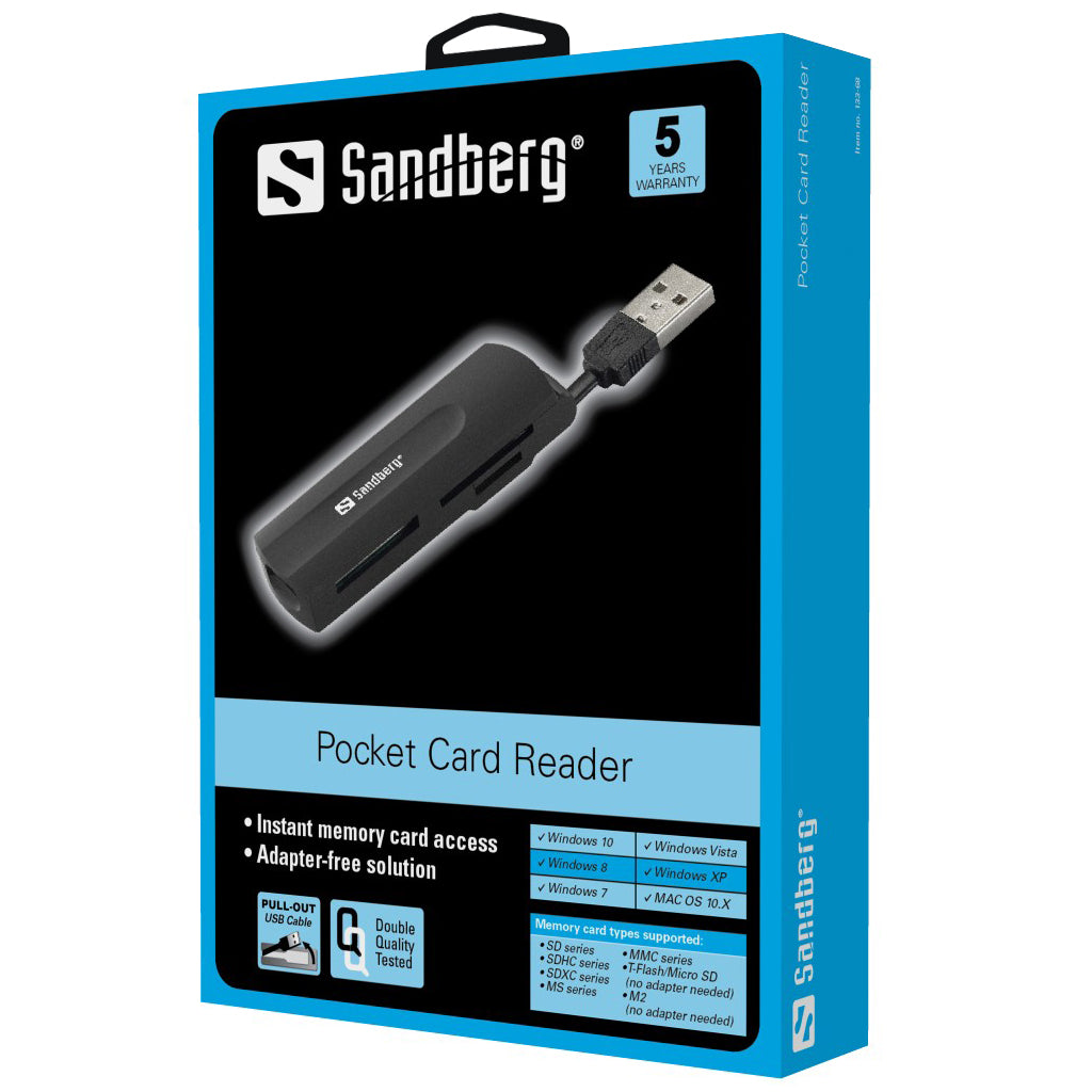 SANDBERG pocket card reader