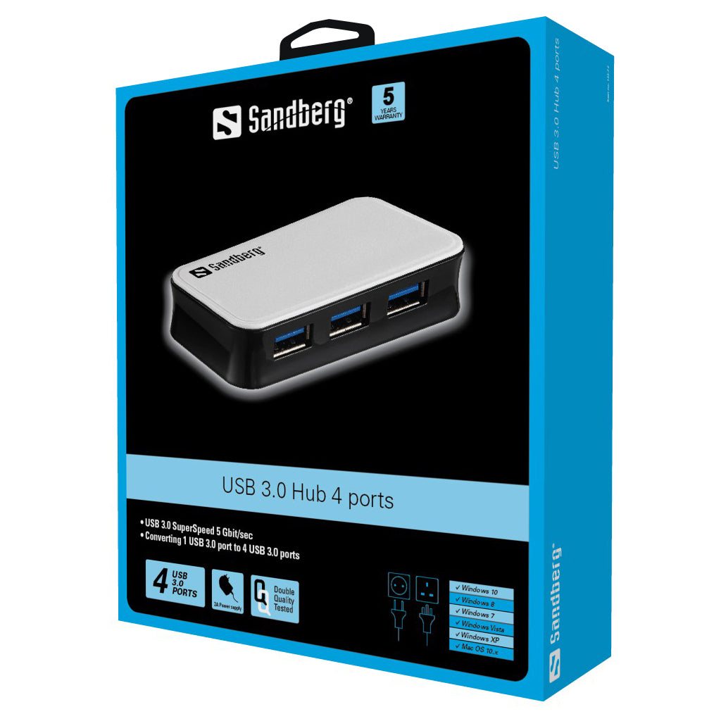 SANDBERG USB 3.0 hub with 4 ports