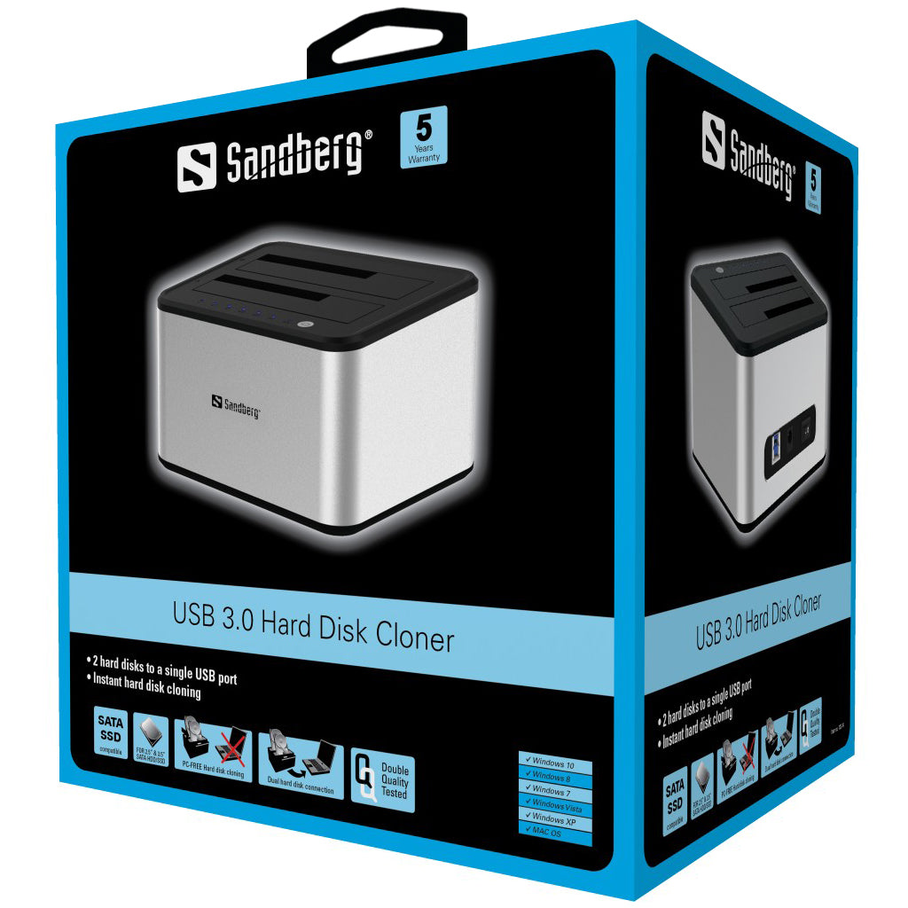 SANDBERG USB 3.0 hard drive cloner