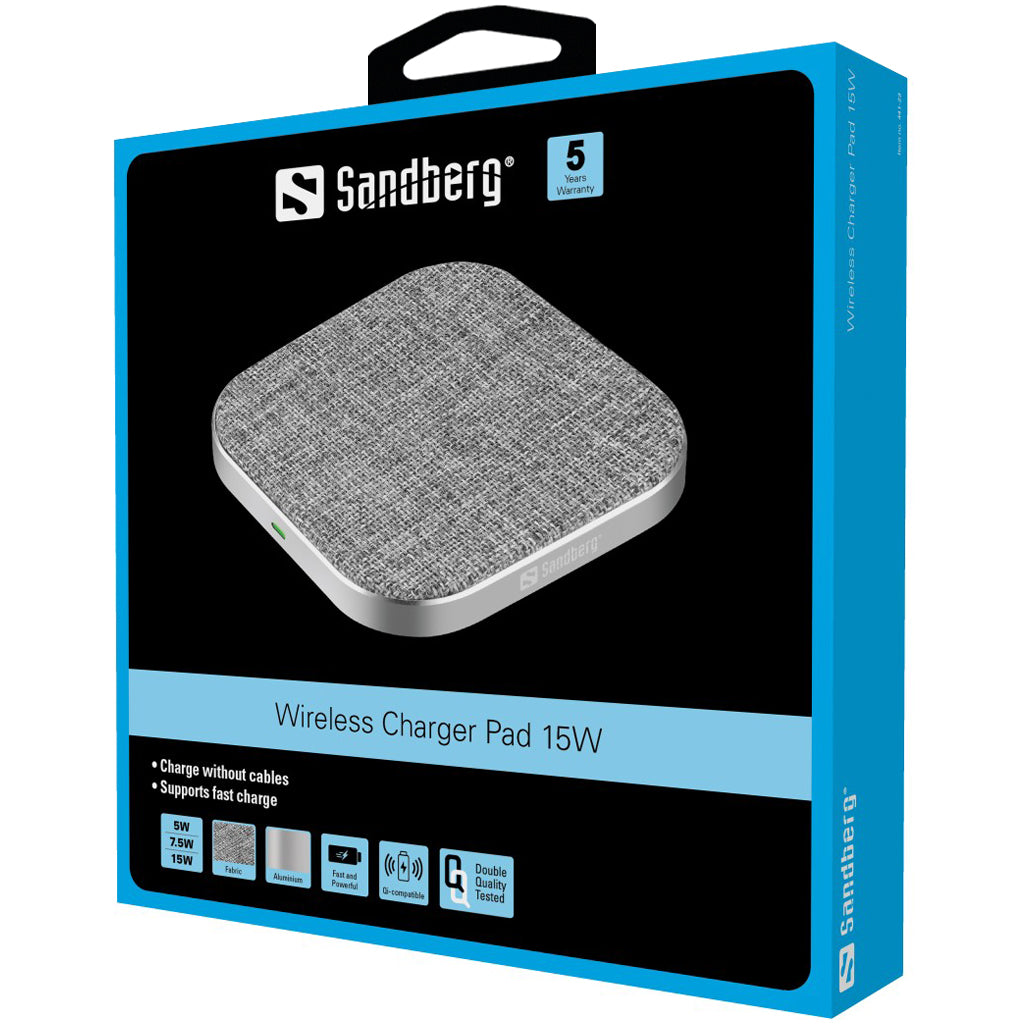 SANDBERG Wireless Charger Pad 15W