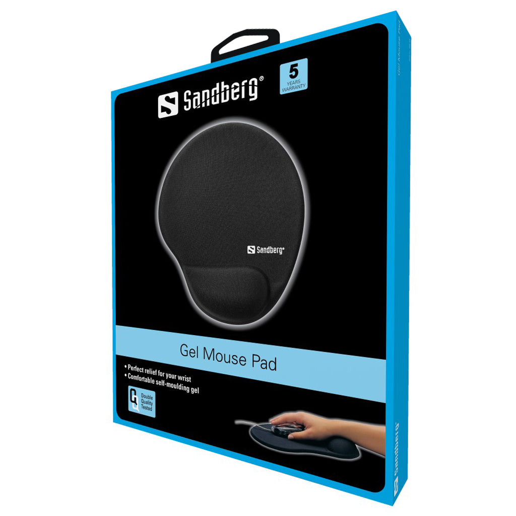 SANDBERG gel mouse pad with wrist support