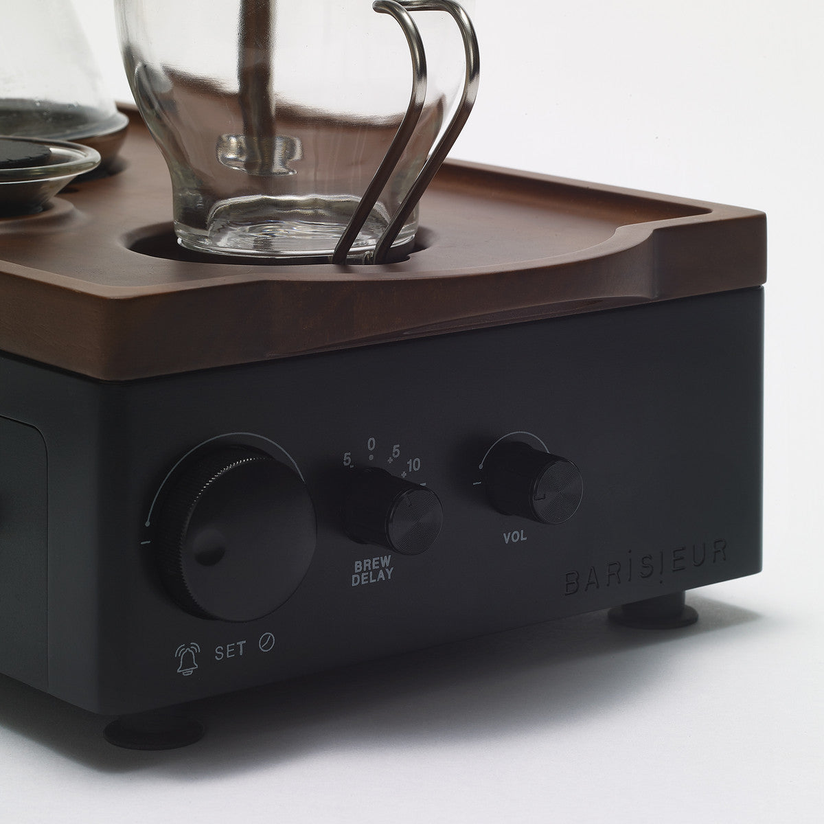 BARISIEUR Design Kaffeemaschine Tee Timer schwarz
