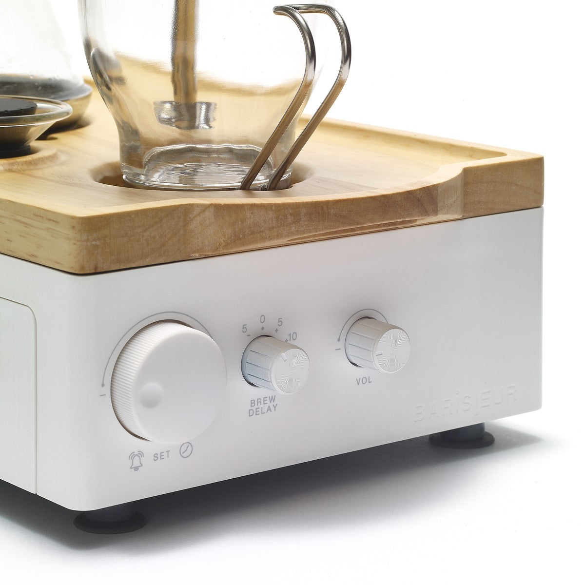 BARISIEUR Design Kaffeemaschine Tee Timer weiß