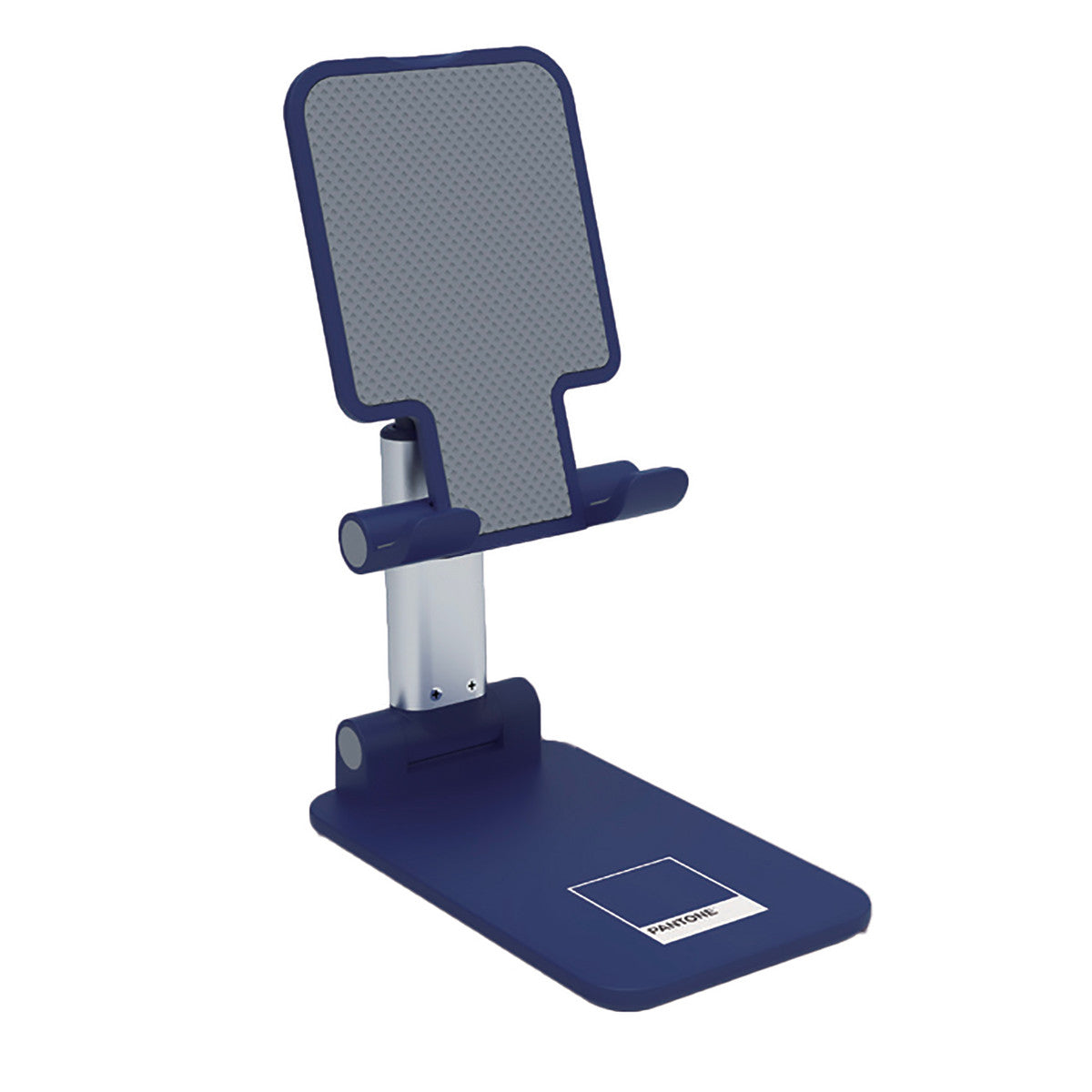 PANTONE Desktop Halterung Mobilgeraete navy | Universeller und rutschfester Halterungskopf | für Smartphones und Tablets bis zu 12'' | Robuster Sockel und stabiler Ständer