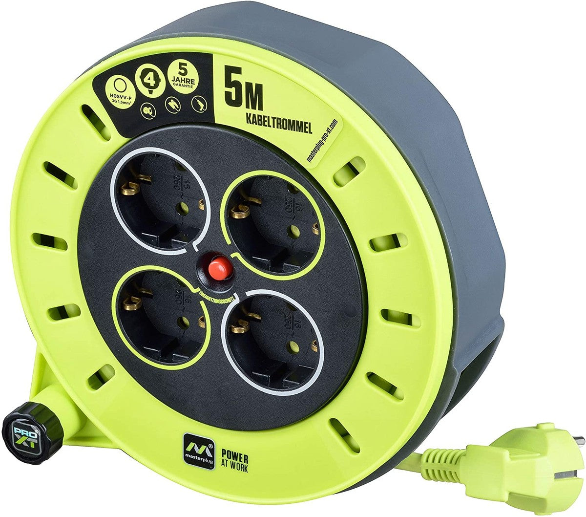 Masterplug ProXT Kabelbox 4-fach Cassette S 5 Meter