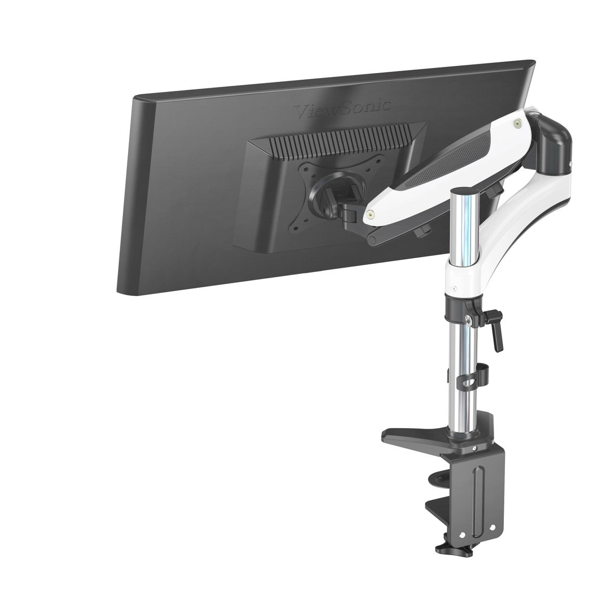 ERGOLEBEN GS130TK 1 Monitor Tischhalterung mit Verlängerung | 15-32 Zoll | Gasdruckfeder | höhenverstellbare | drehbar schwenkbar neigbar | VESA 75/100 | bis 8kg Monitor
