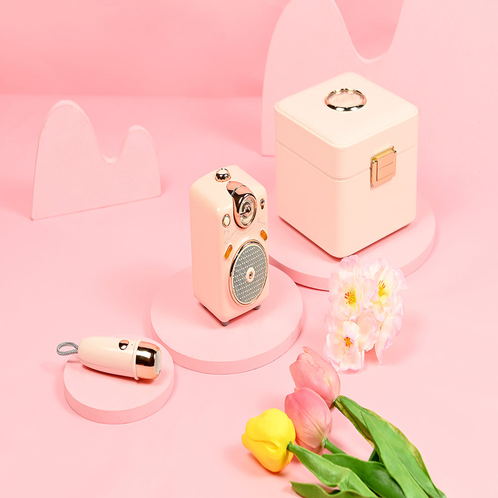 DIVOOM Fairy-OK BT Lautsprecher mit Mikro pink