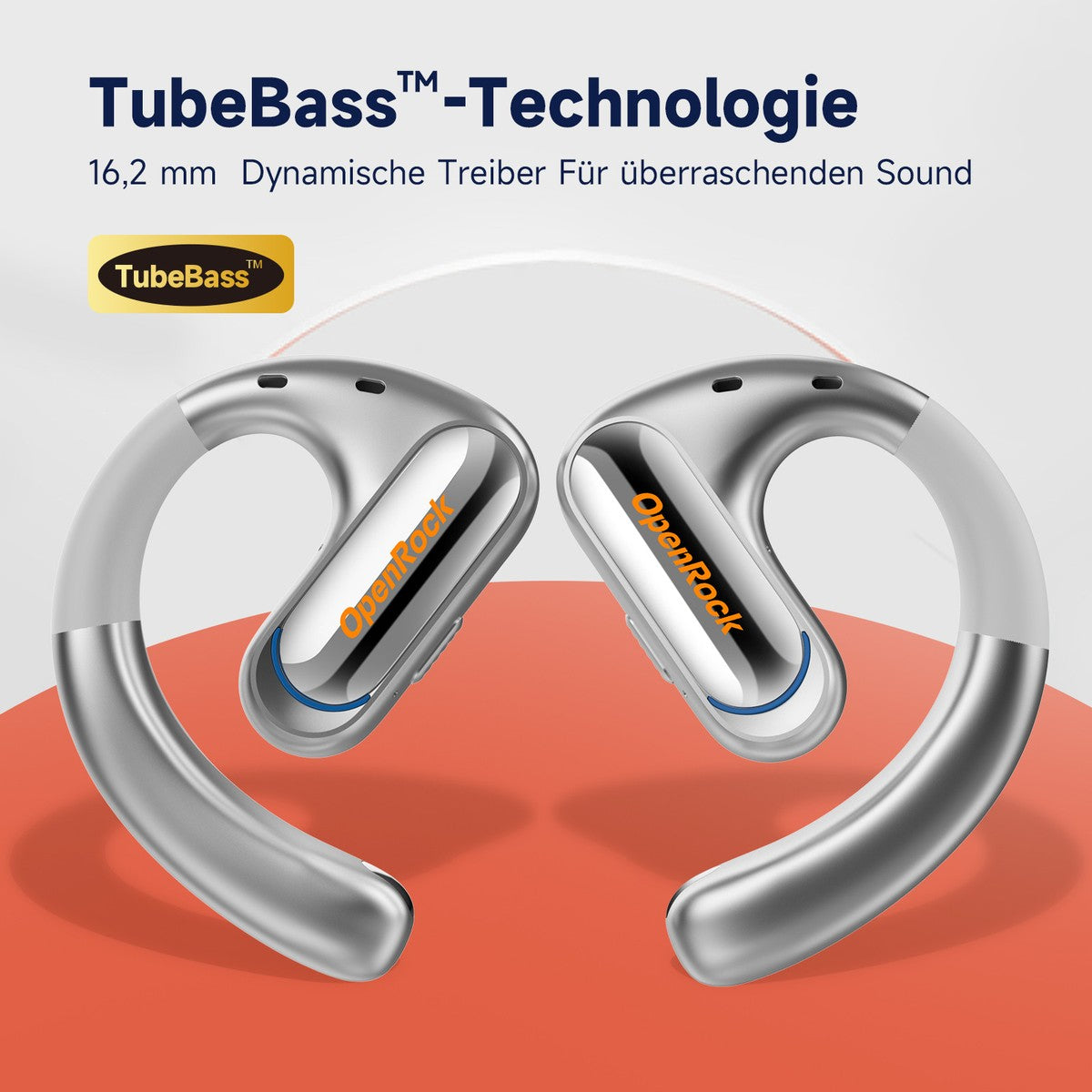 ONEODIO OpenRock Pro Open Ear Kopfhörer silber