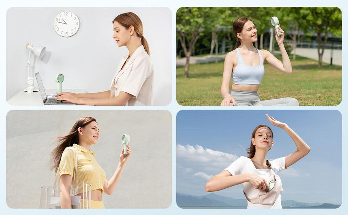 JISULIFE FA43 Turbo Handventilator 4000mAh Weiss