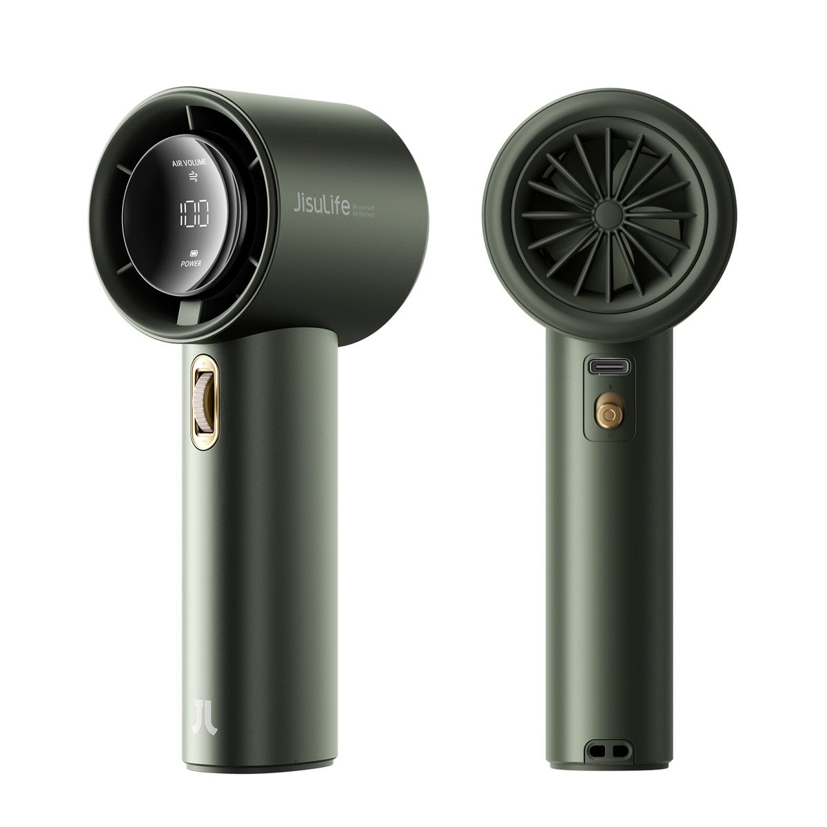 JISULIFE Pro1S Turbo Mini Ventilator Grau