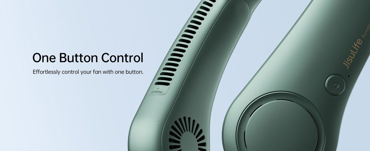 JISULIFE FA14 Mobiler Nacken-Ventilator Grün