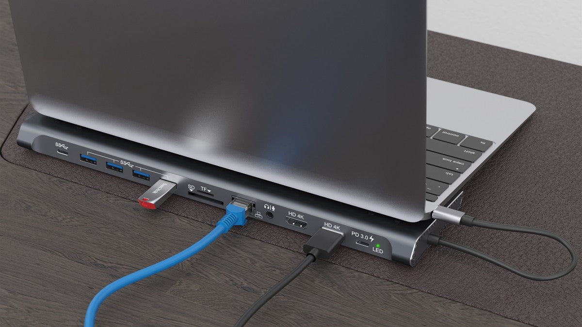 XTREMEMAC USB-C Dockingstation mit 12 Anschlüssen