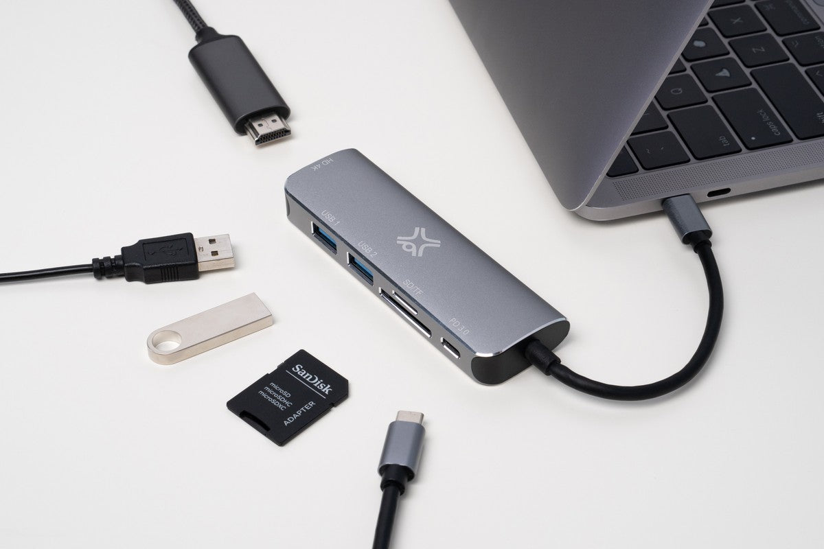 XTREMEMAC USB-C Dockingstation mit 6 Anschlüssen