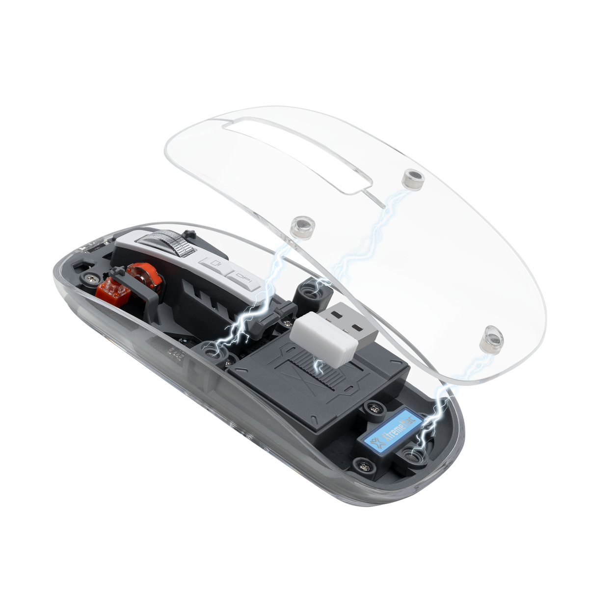 XTREMEMAC Transparente Maus