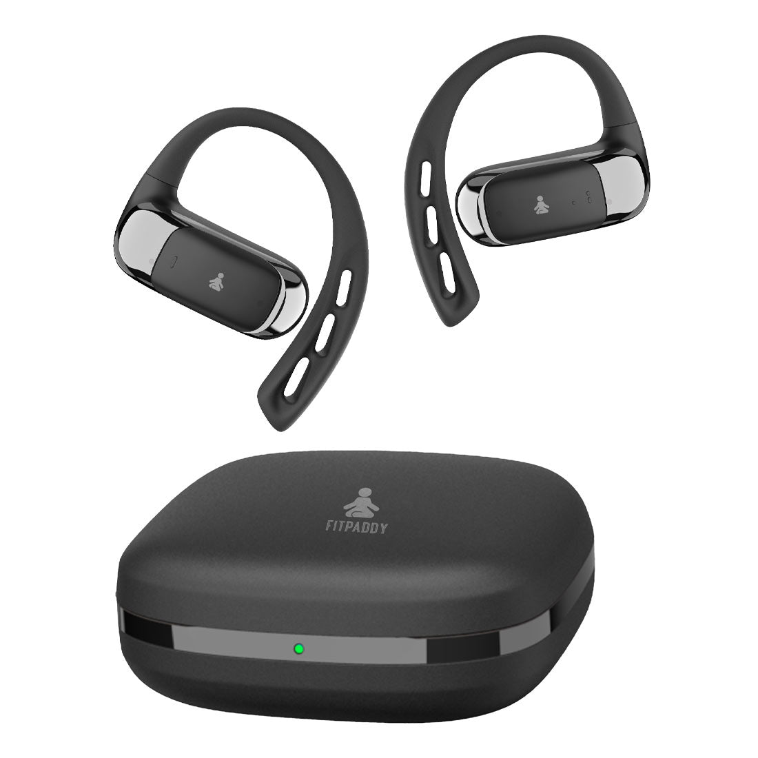 FITPADDY Open-Ear Sportkopfhörer Schwarz
