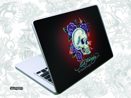 Ed Hardy Notebook Skin Rose Skeleton SK09009 wine