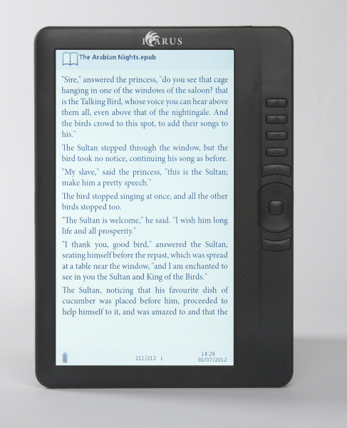 ICARUS LCD Ebook Reader Omnia M701BK