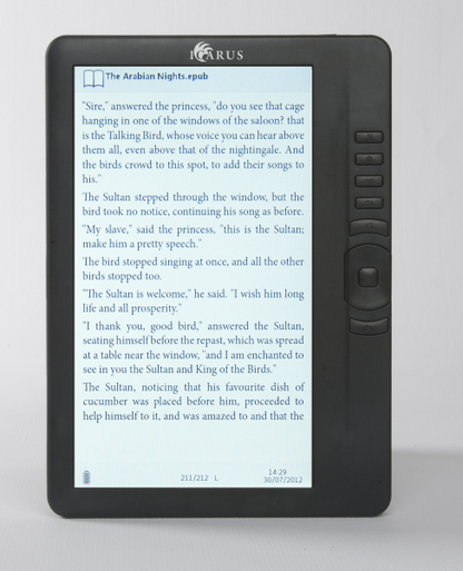 ICARUS LCD Ebook Reader Omnia M701BK