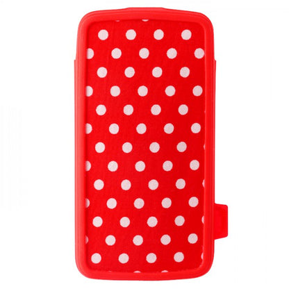 VACII 12,7cm (5 Zoll) Universal Premium Smartphone Sleeve mit Echtstoff - PopRed