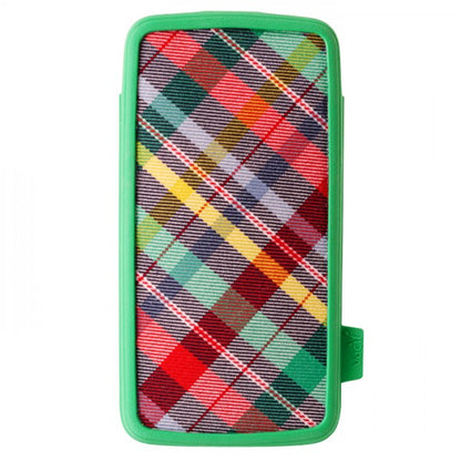 VACII 12,7cm (5 Zoll) Universal Premium Smartphone Sleeve mit Echtstoff - Linear Green