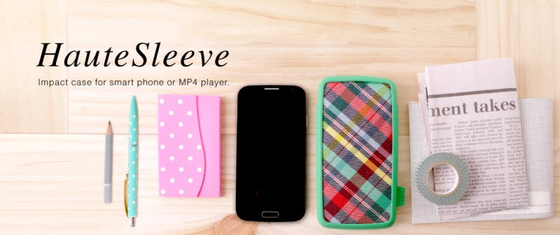 VACII 12,7cm (5 Zoll) Universal Premium Smartphone Sleeve mit Echtstoff - Linear Green