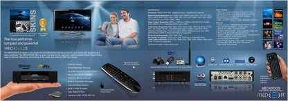 MEDE8ER Media Player WiFi MED400X2S/WP