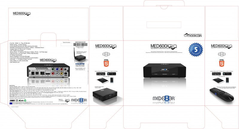 MEDE8ER Media Player MED600X3D