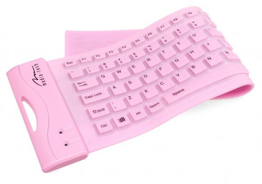 Media-Tech faltbare Tastatur, Keyboard Pink MT1239P