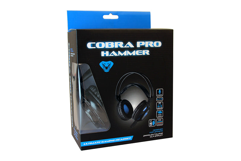 Media-Tech COBRA PRO HAMMER Gaming Kopfhörer Headset Mikrofon Beleuchtung PC Computer