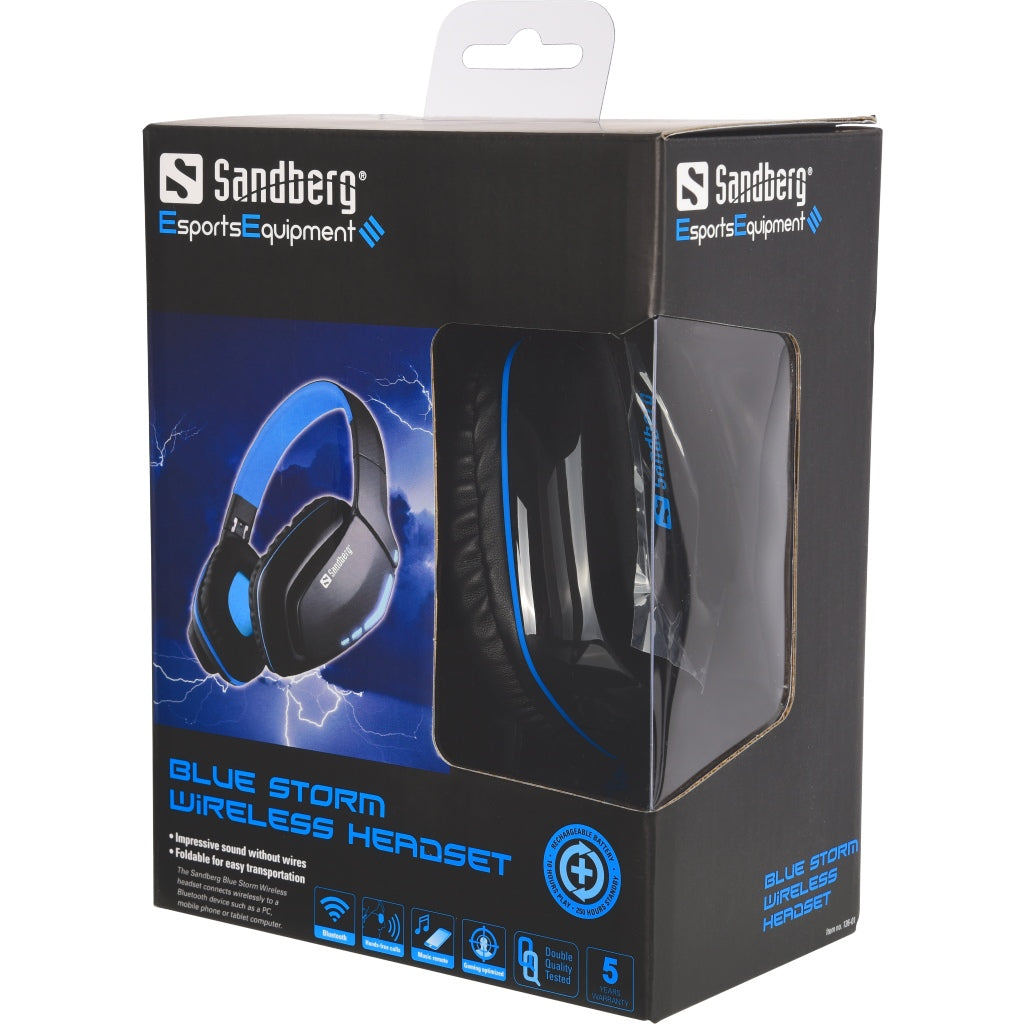 SANDBERG Blue Storm Drahtloses Headset