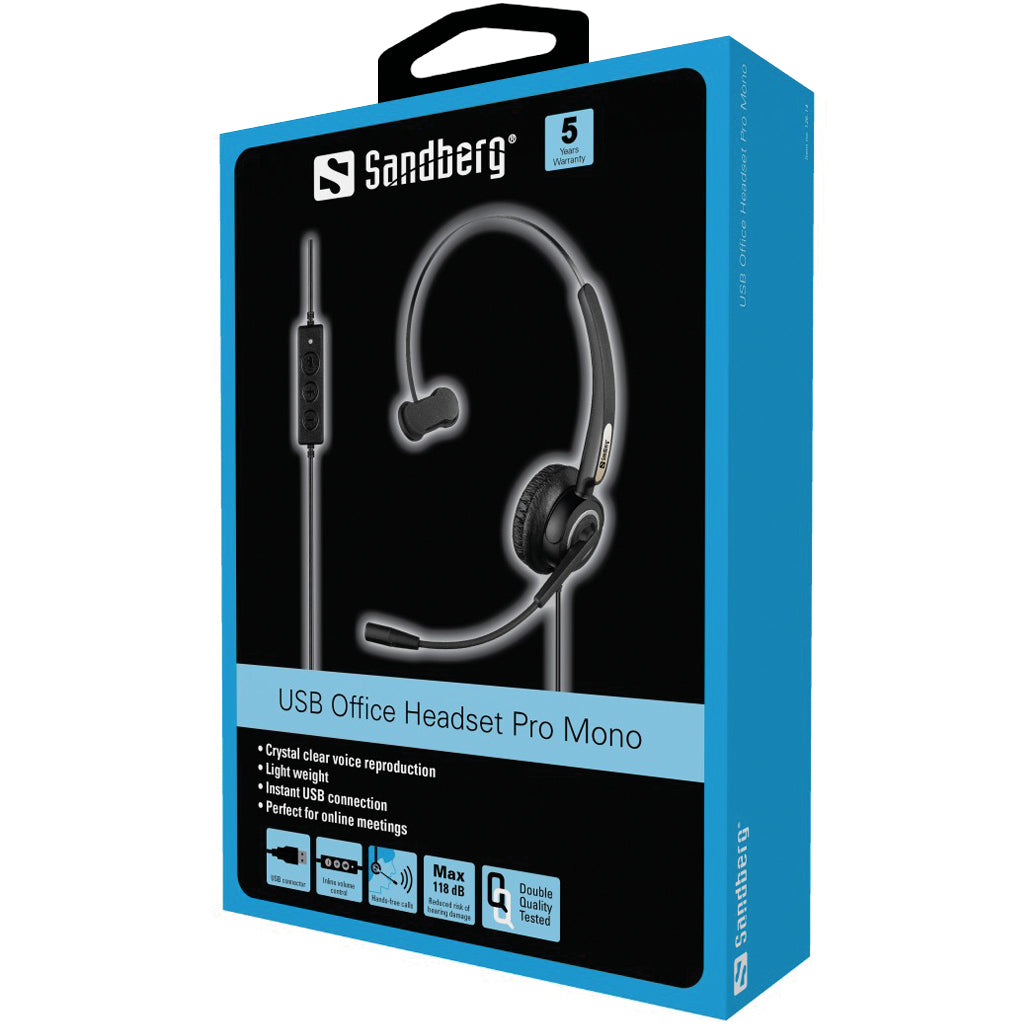 SANDBERG USB Büro Headset Pro Mono