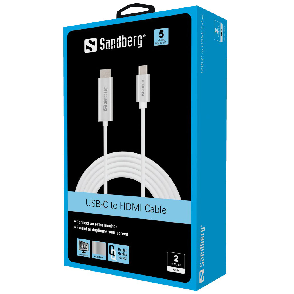 SANDBERG USB C to HDMI cable 2M