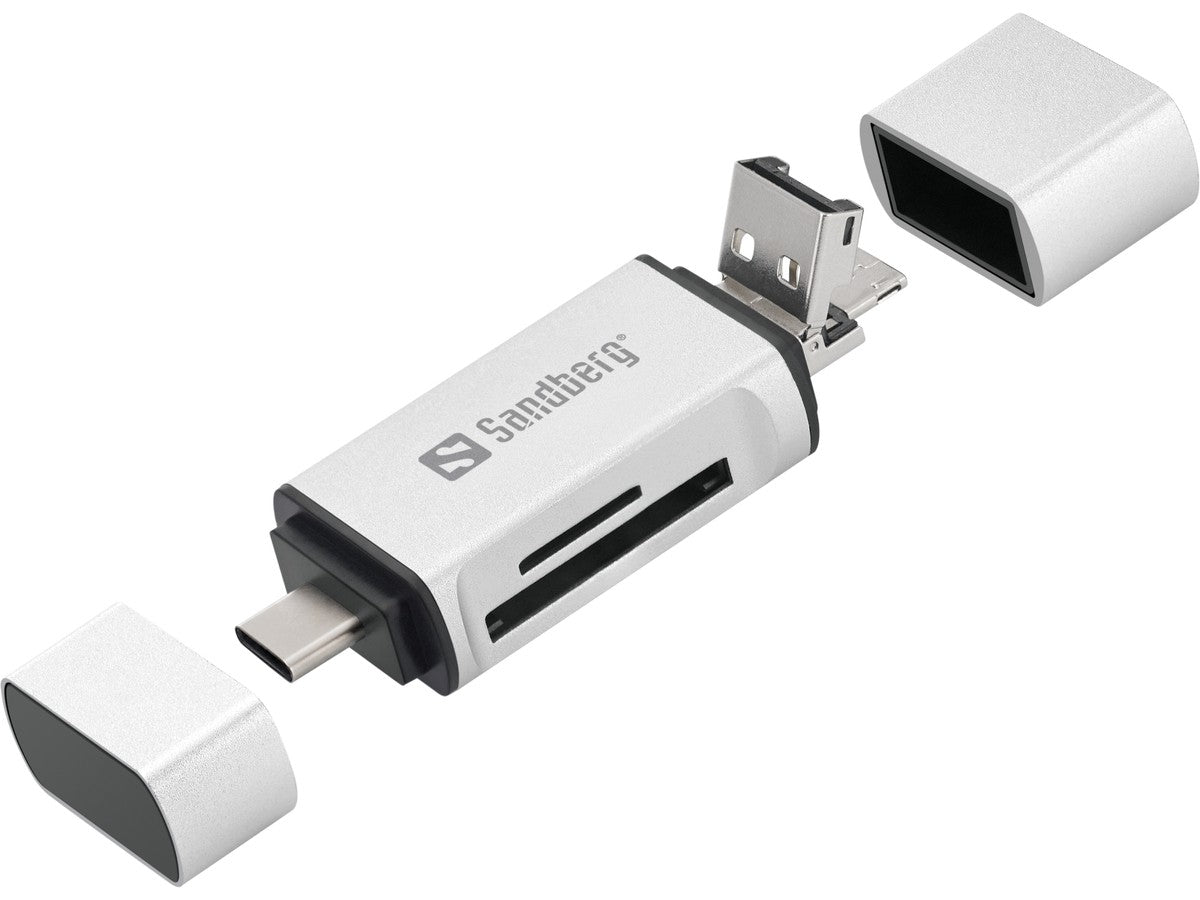 SANDBERG Kartenleser USB C USB MicroUSB