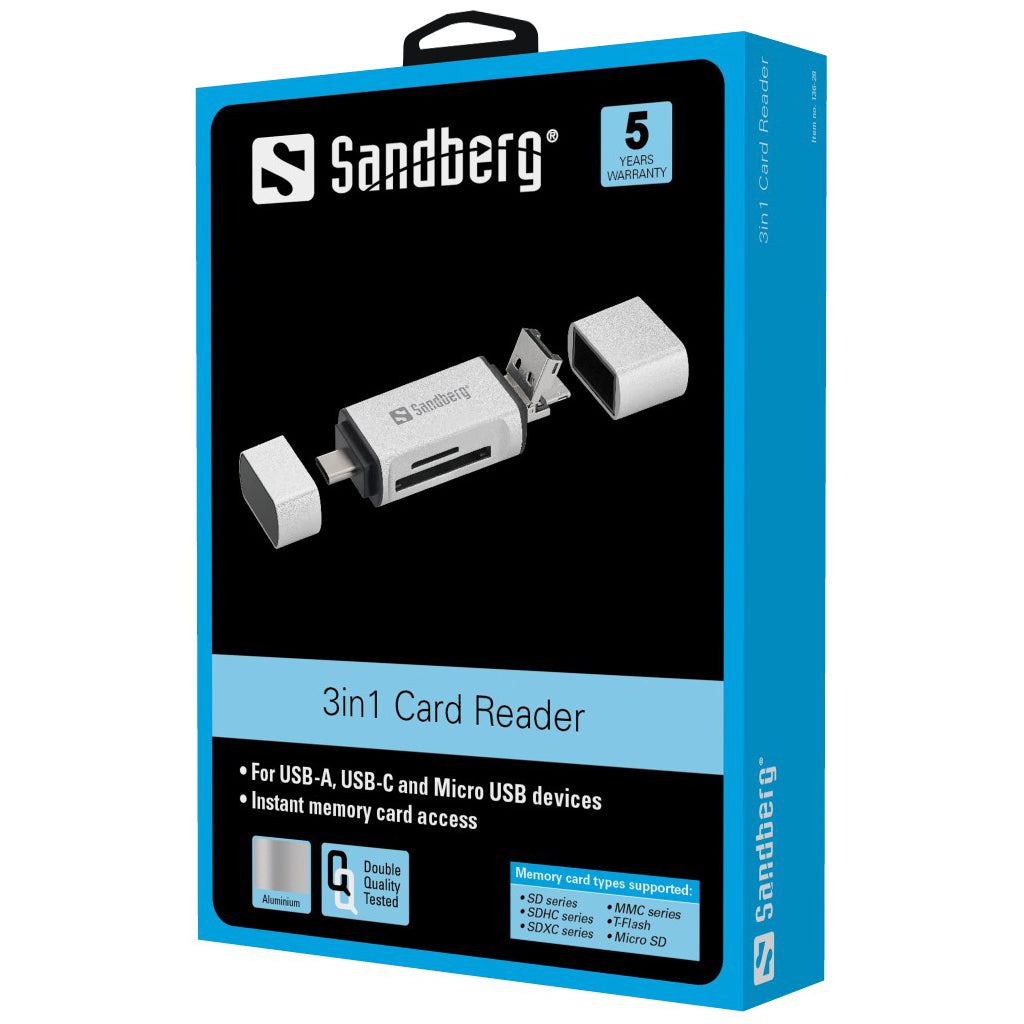 SANDBERG Kartenleser USB C USB MicroUSB