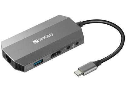 SANDBERG USB C 6 in1 Reisedock