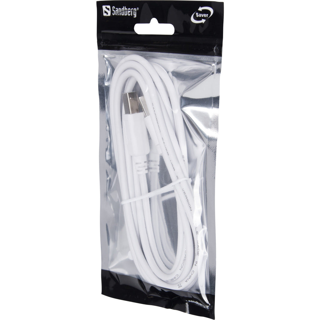 SANDBERG USB2 A B 2m SAVER