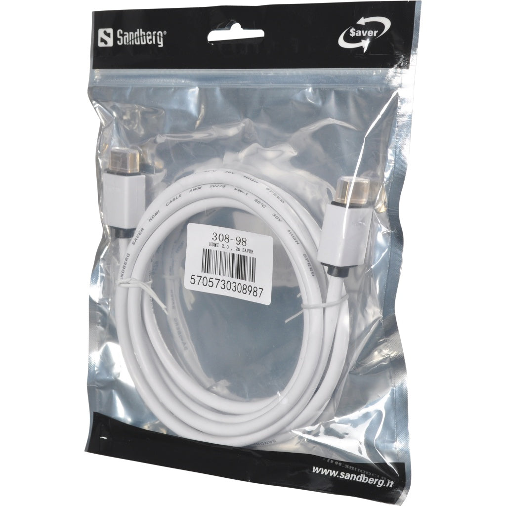 SANDBERG HDMI 2.0, 2m SAVER