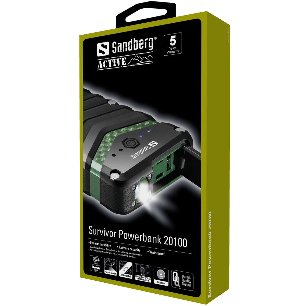 SANDBERG Survivor Powerbank 20100