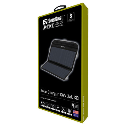 SANDBERG Solar-Ladegerät 13W 2xUSB