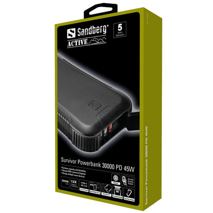 SANDBERG Survivor Powerbank 30000 PD45W