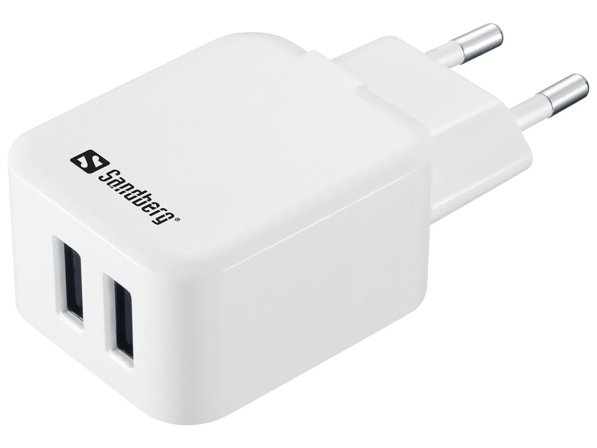 SANDBERG AC-Ladegerät Dual USB 2.4 1A EU