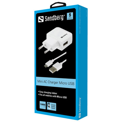 SANDBERG Mini-AC-Ladegerät Micro USB 1A