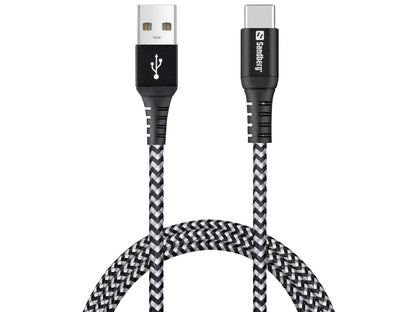 SANDBERG Survivor USB-C- USB-A-Kabel 1M