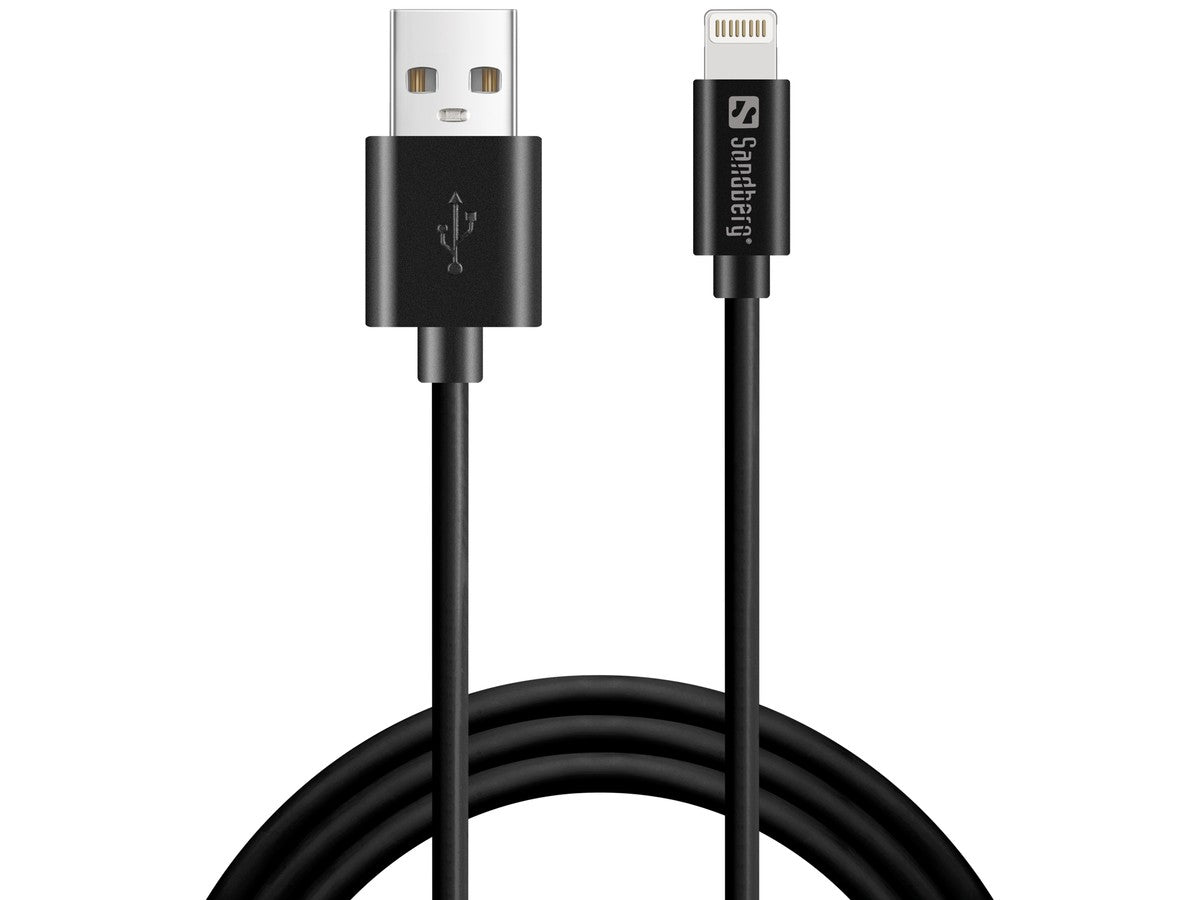 SANDBERG USB-Lightning MFI 1m Black