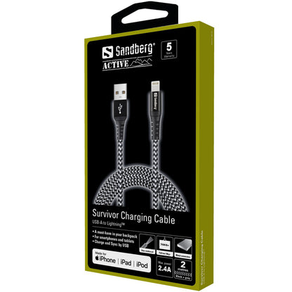 SANDBERG Survivor Lightning Cable 2M