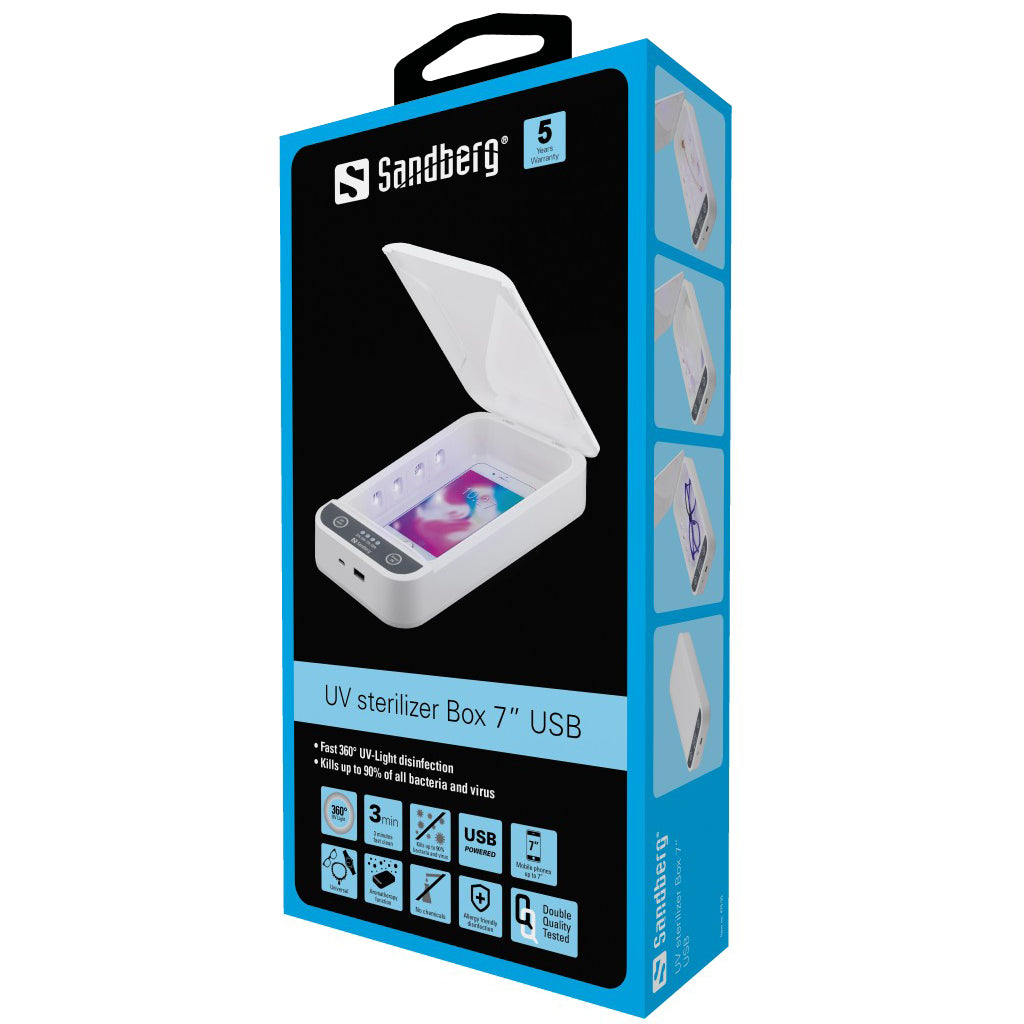 SANDBERG UV-Sterilisator-Box 7'' USB