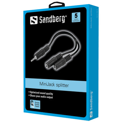 SANDBERG MiniJack-Spalter 1--2