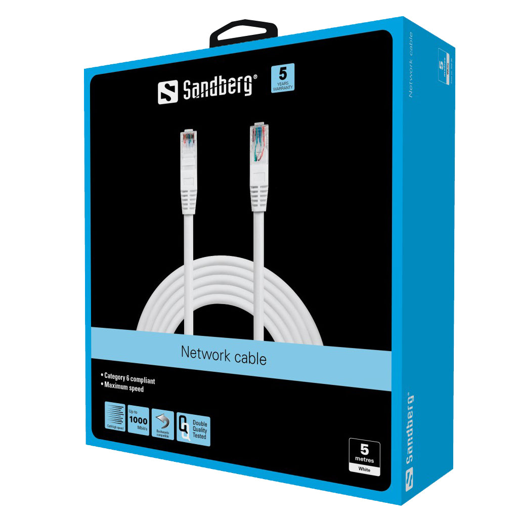 SANDBERG network cable UTP Cat6 5 m