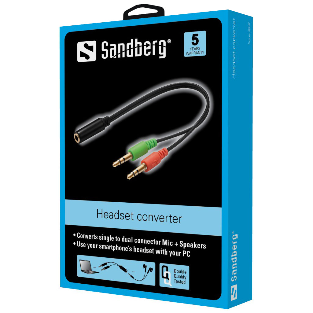 SANDBERG headset converter (mobile) to PC