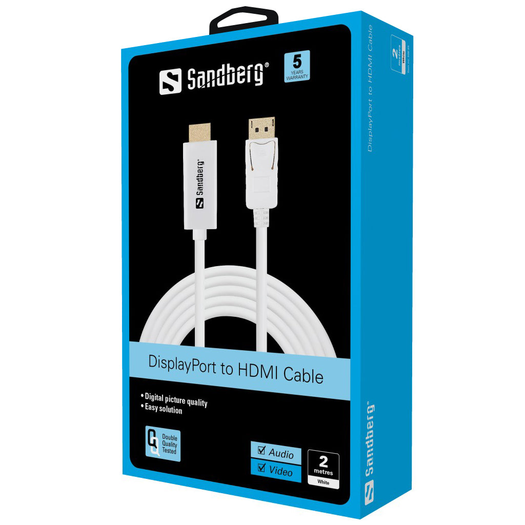 SANDBERG DisplayPort-HDMI M-M 2m